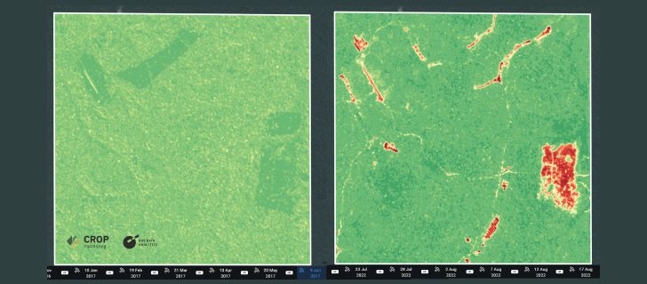 Studying Mining Impact From Space