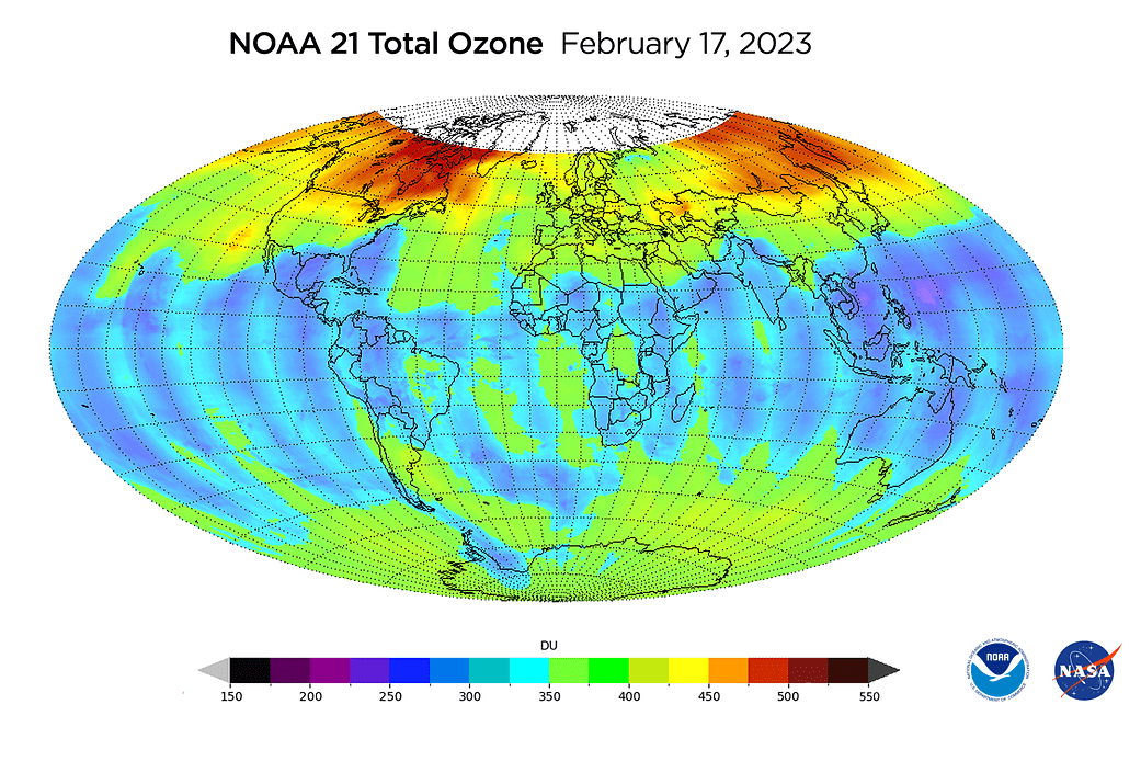Ozone-Measuring Instrument on NOAA-21 Satellite Captures its First Images 