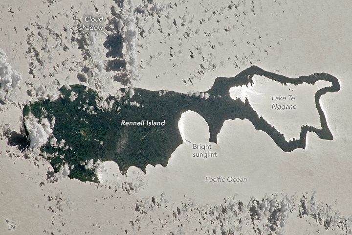 Silhouette of a Solomon Island 