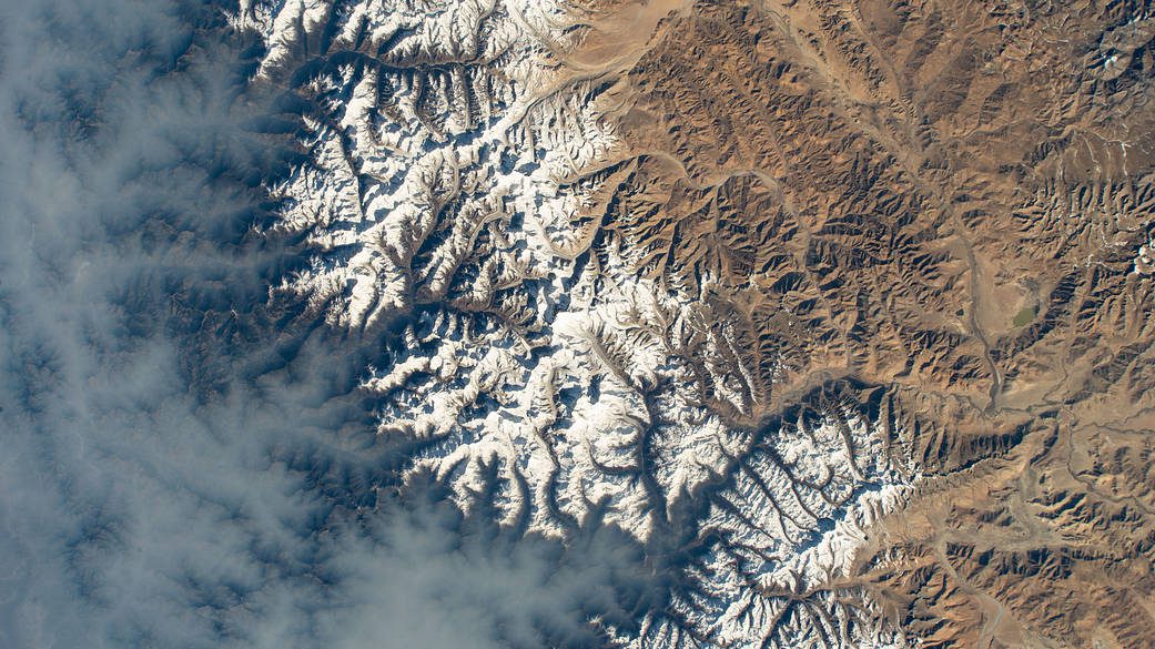 The Himalayas and Mount Everest in Nepal 