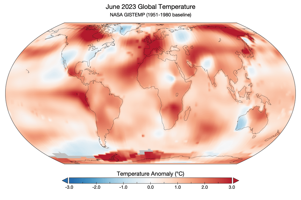 NASA Finds June 2023 Hottest on Record 