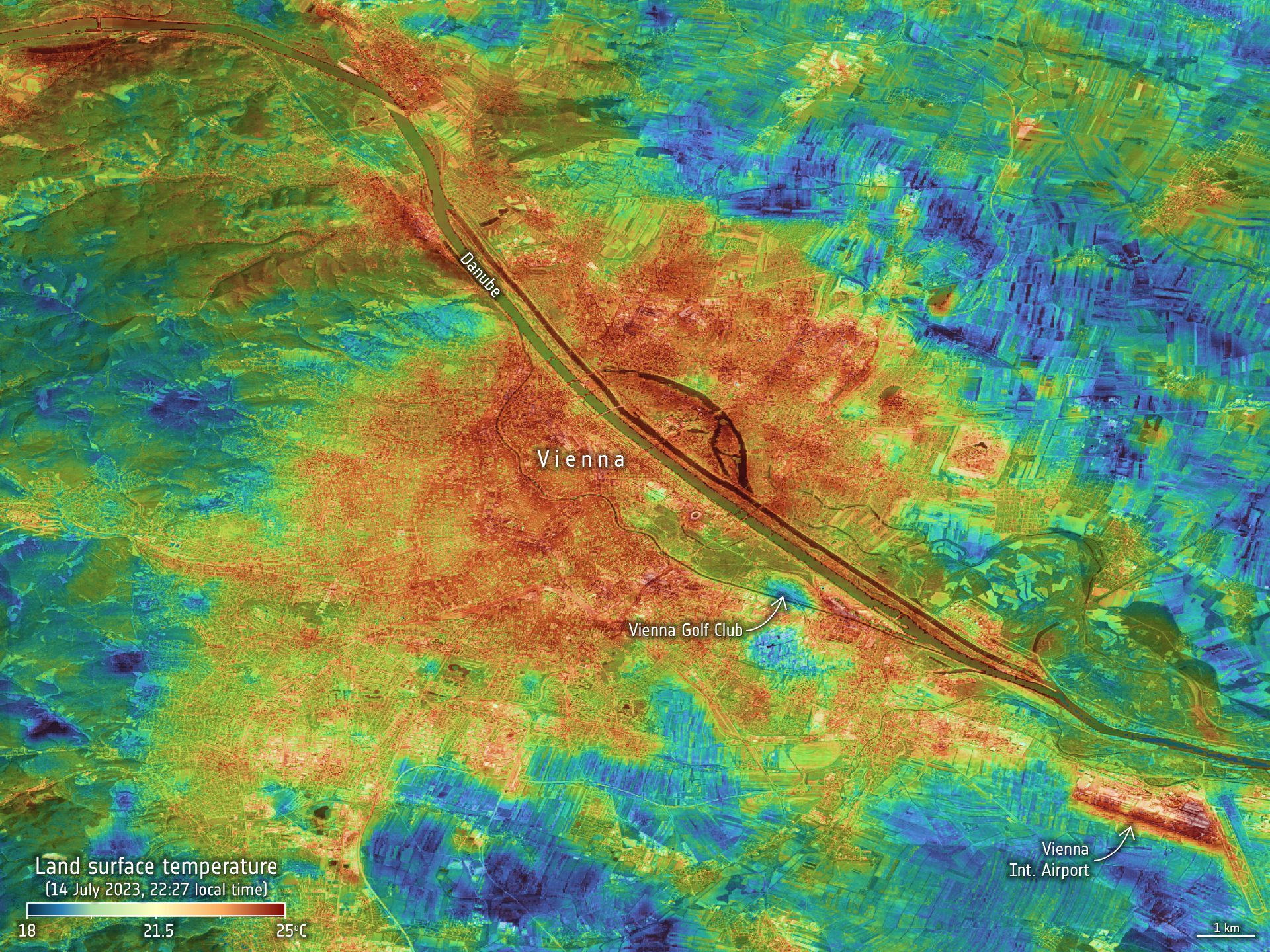 Land-Surface Temperature in Vienna
