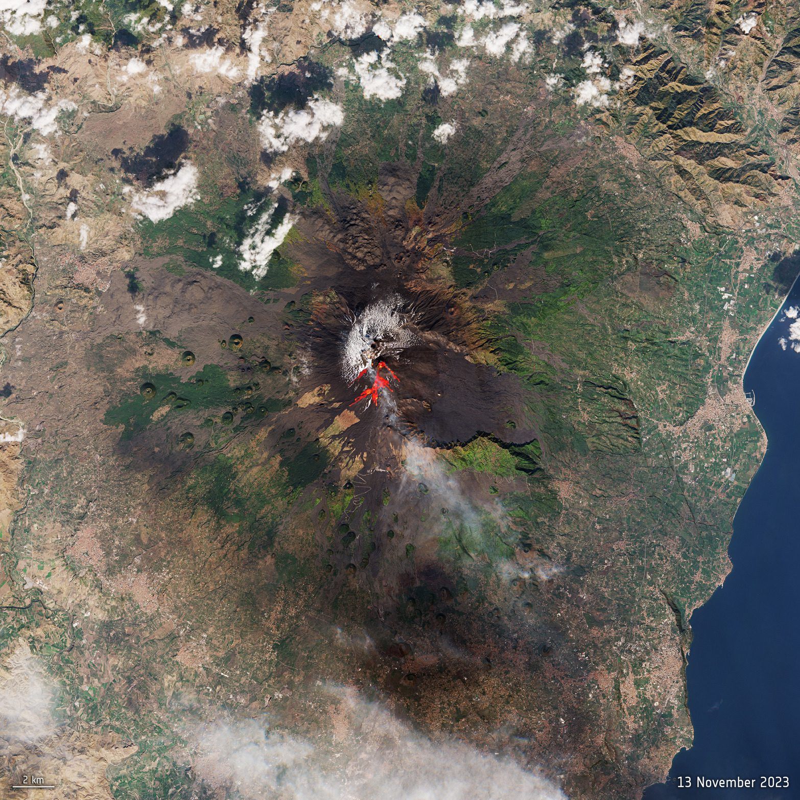 Italy’s Mount Etna Spews Lava