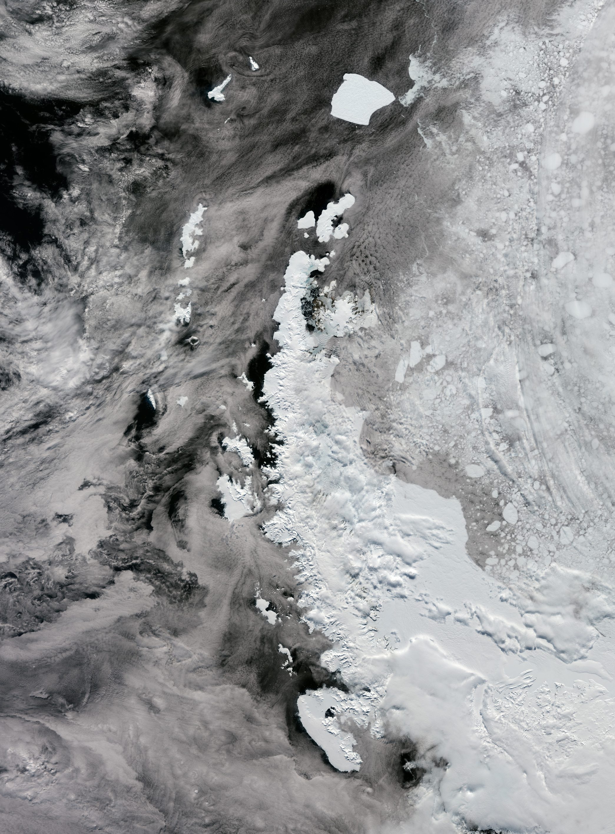 Copernicus Images of Antarctic Peninsula 