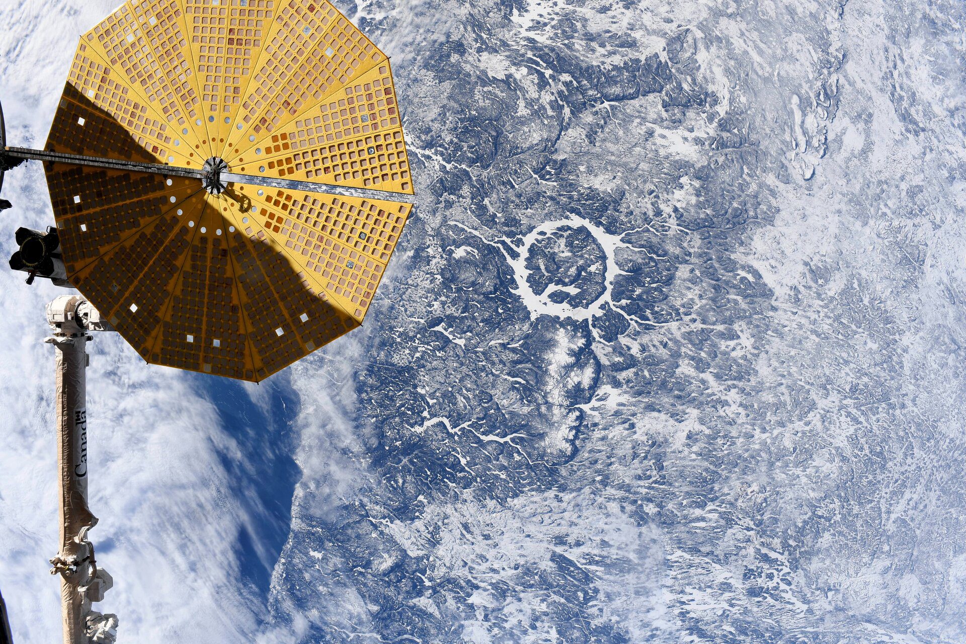 Eye of Quebec Seen from Space 