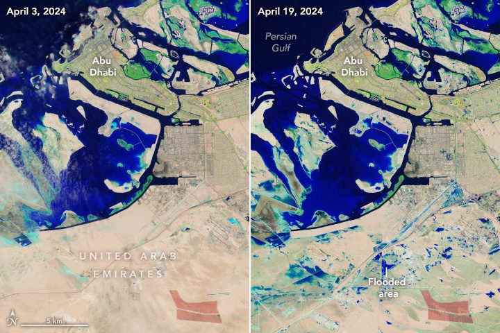 Deluge in the United Arab Emirates 