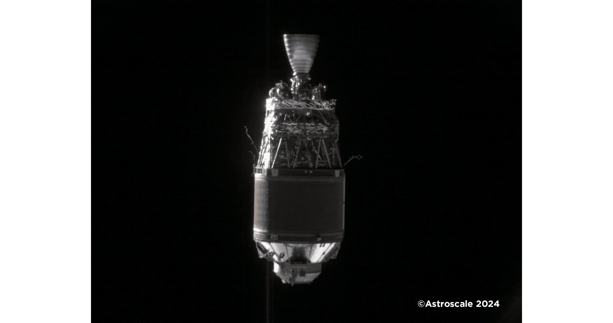 Fixed-Point Observation Images of Space Debris Released 