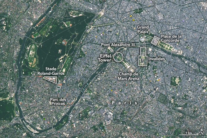 Paris Olympics from Above 