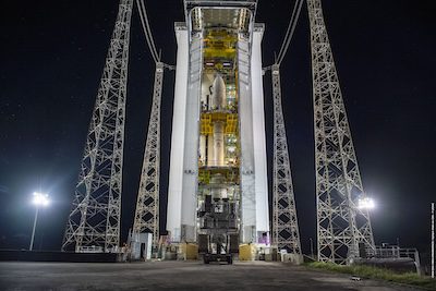Sentinel-2C in the Vega Launch Tower 