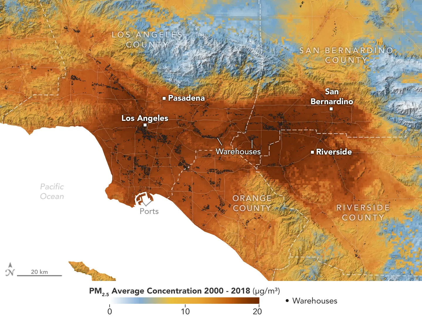 NASA-Funded Study Assesses Pollution Near Los Angeles-Area Warehouses 