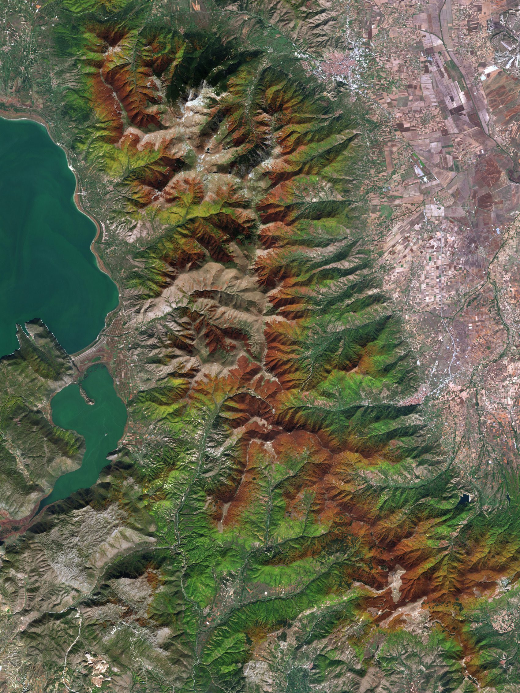 Autumn Hues Captured from Space 