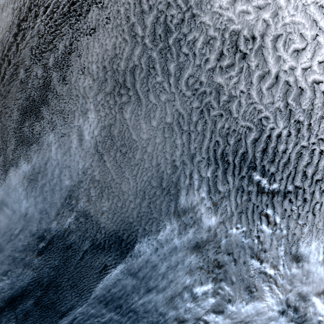 Spacecraft Cemetery in South Pacific Ocean Observed by Climate-Change Observation Satellite SHIKISAI 