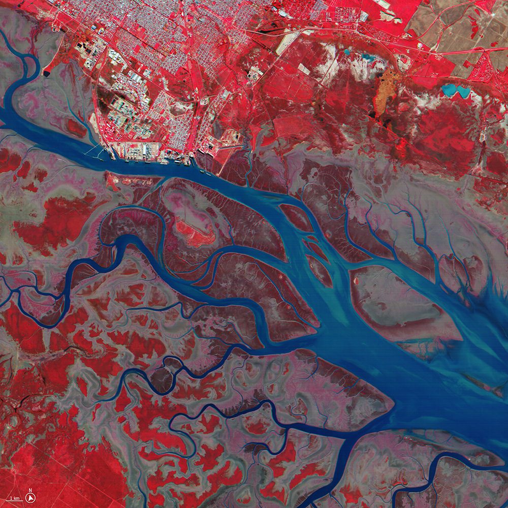 Bahia Blanca Estuary in Argentina 