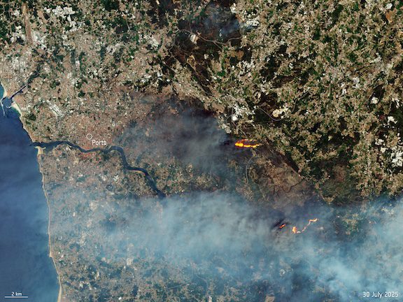 Wildfires Burn in Northern Portugal 