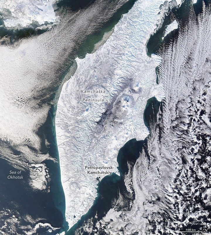 Snow Buries Kamchatka 