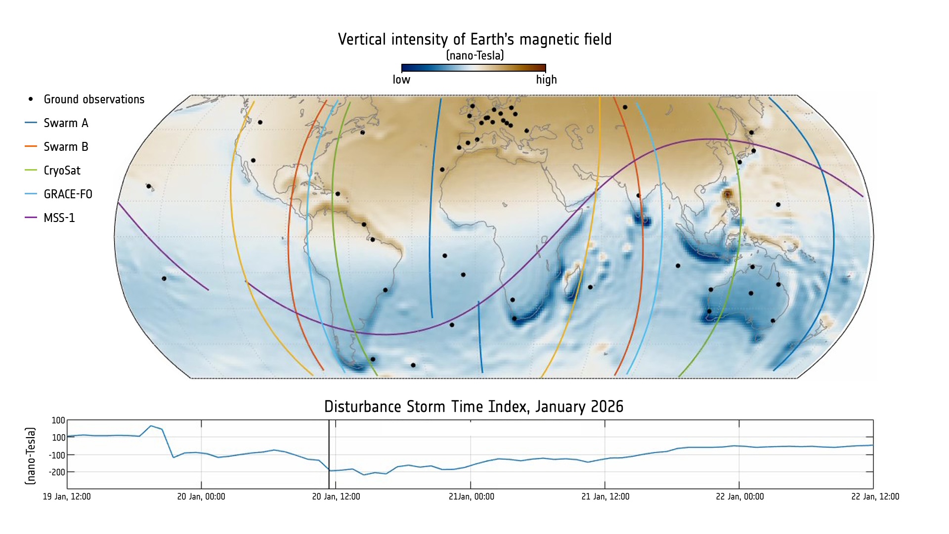Earth’s Magnetic Field During Peak Solar Flare 