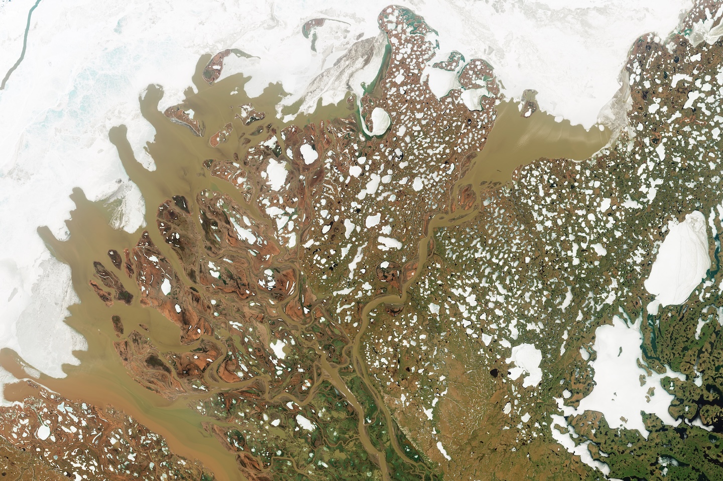 Tracking Arctic Freshwater Flow from Space 