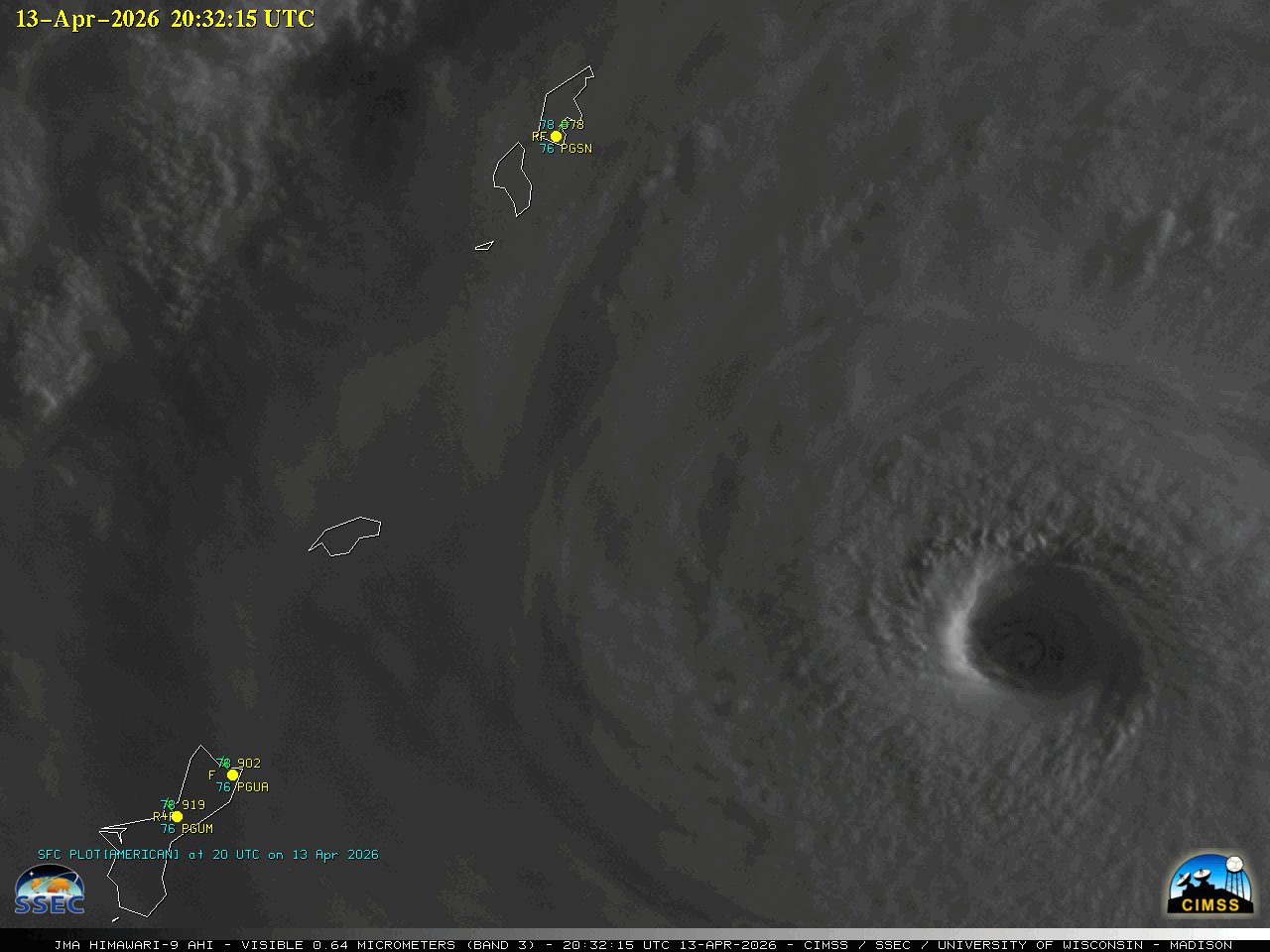 Typhoon Sinlaku Makes Landfall in Mariana Islands