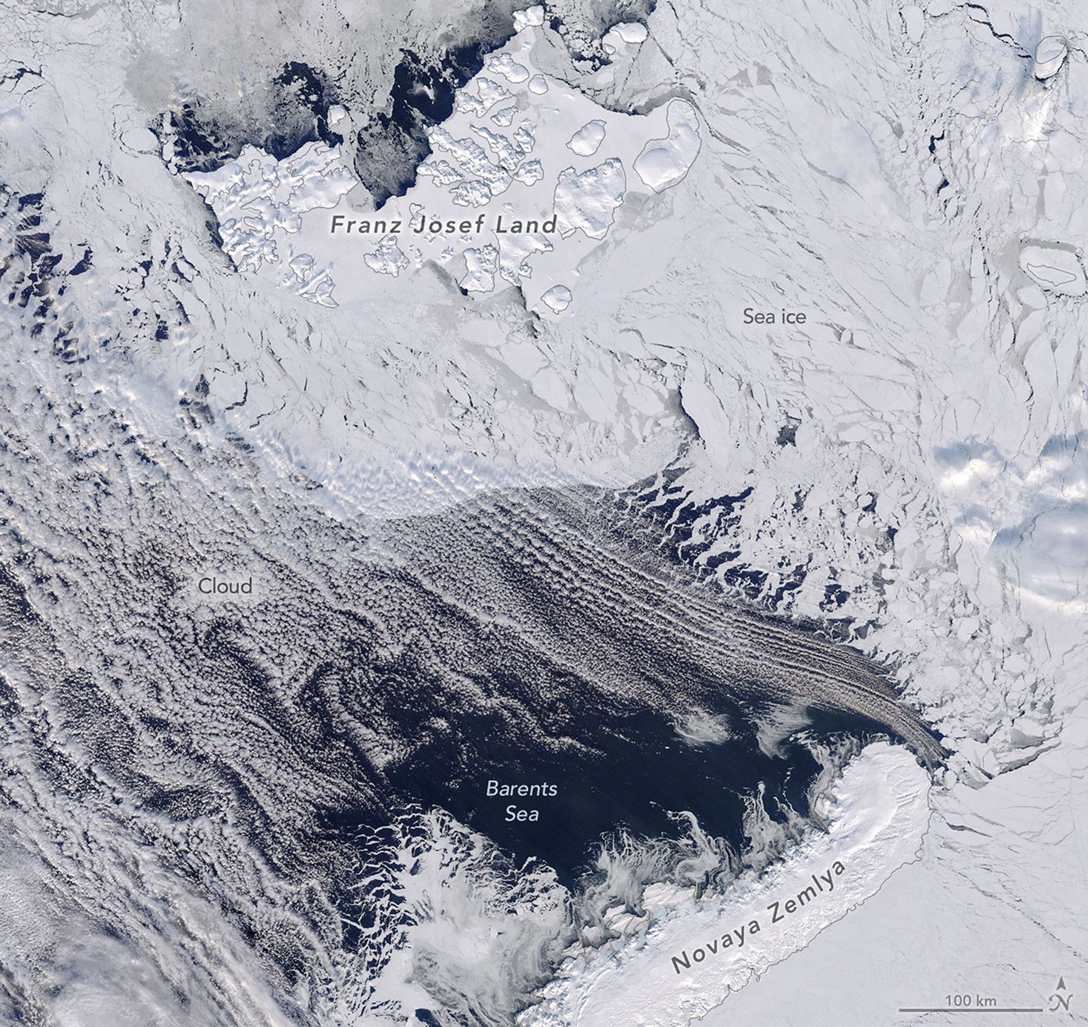 Barents Sea Tied to Low Arctic Sea Ice 