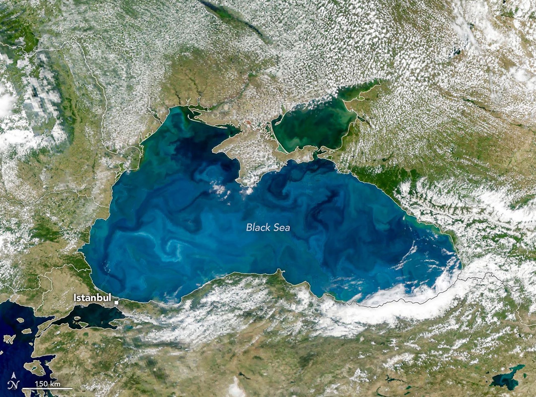 Turquoise Tint for the Black Sea 